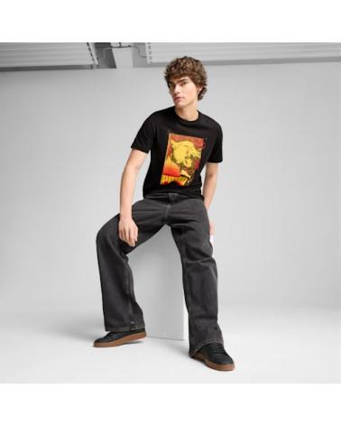 PUMA BLACK T-SHIRT WITH PUMA GRAPHIC 684836 NEGRO