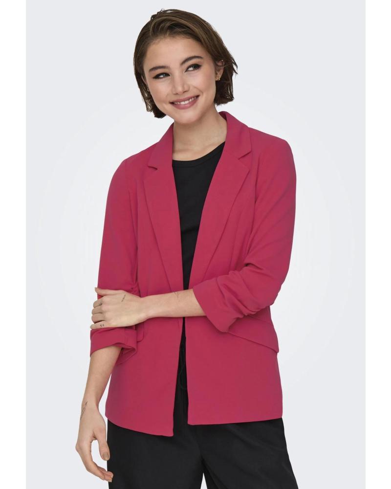 ONLY BLAZER CAROLINA-DIANA 15304851 ROSA MIT GERAFFTEN ÄRMELN ROSA