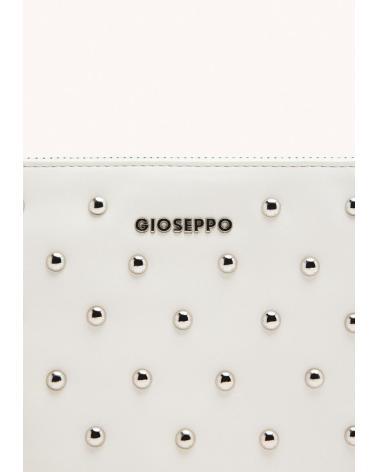 BORSA A TRACOLLA GIOSEPPO NORWELL 75502 BIANCA CON BORCHIE BLANCO