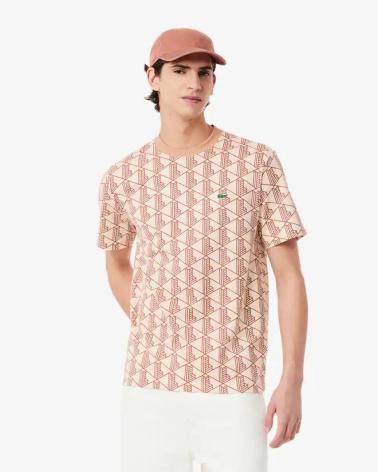 T-SHIRT LACOSTE IMPRIMÉ LATTE IBERIS MULTICOLORE MULTICOLOR