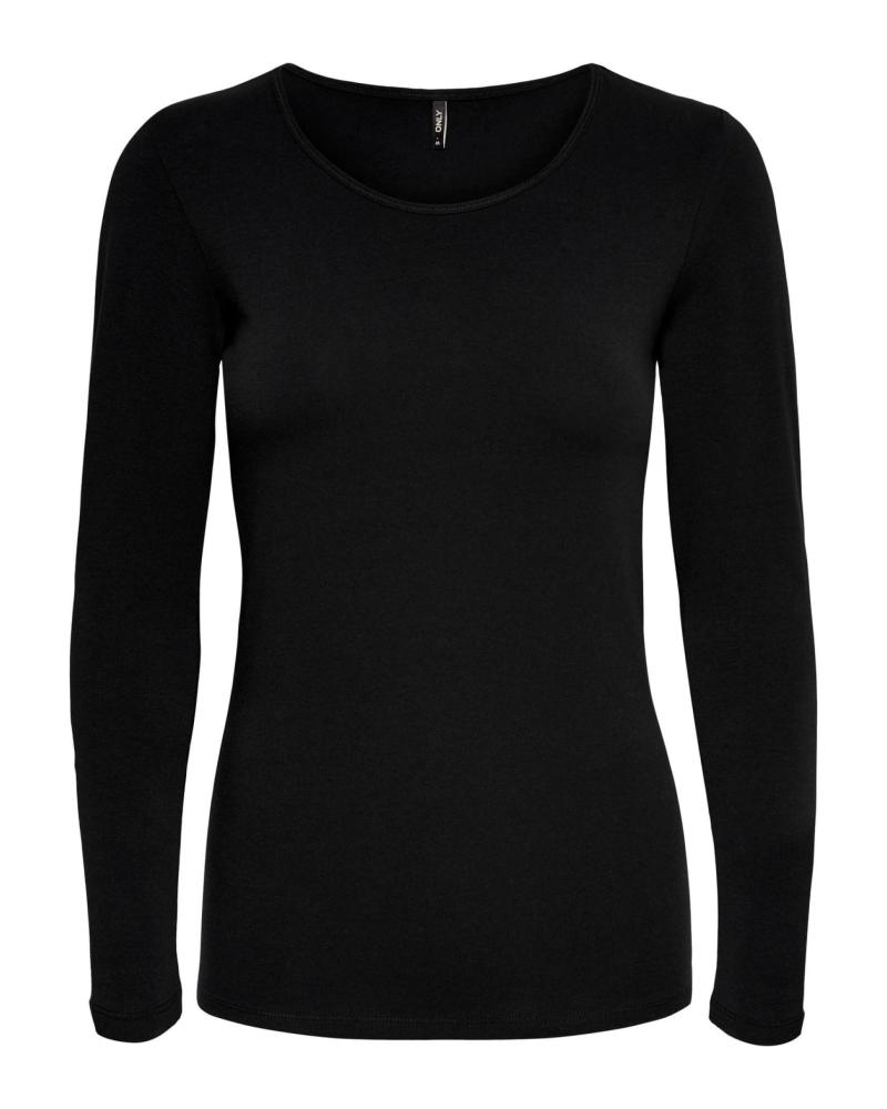 T-SHIRT MANGA COMPRIDA ONLY ONLLIVE PRETA - 15204712 BLACK