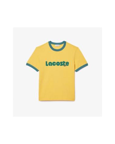 T-SHIRT LACOSTE TH7531 F2F GIALLA AMARILLO