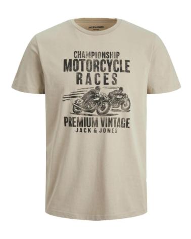 JACK & JONES 12225737 BEIGE T-SHIRT BEIGE