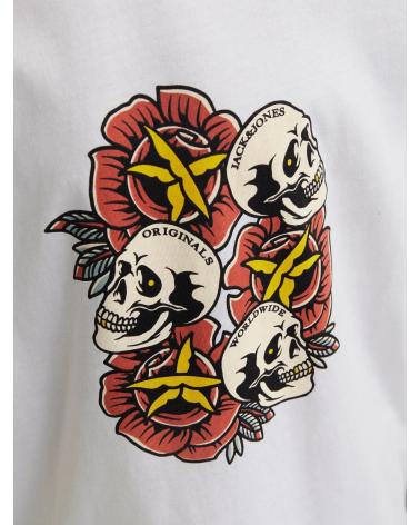 Accueil-JACK-AND-JONES-CAMISETA-MANGA-CORTA-JACK-JONES-12274892-BLANCO