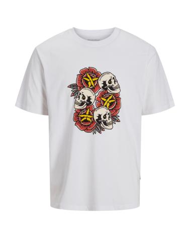 Accueil-JACK-AND-JONES-CAMISETA-MANGA-CORTA-JACK-JONES-12274892-BLANCO