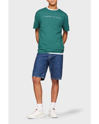 TOMMY JEANS T-SHIRT DM0DM17993 CT0 VERDE VERDE