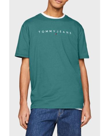 TOMMY JEANS T-SHIRT DM0DM17993 CT0 VERDE VERDE