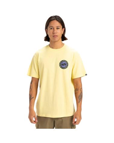QUIKSILVER EQYZT08054 YELLOW T-SHIRT WITH CIRCULAR LOGO AMARILLO