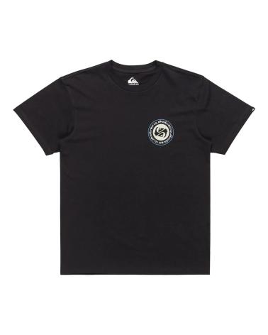 QUIKSILVER T-SHIRT EQYZT08054 SCHWARZ MIT KREISLOGO NEGRO