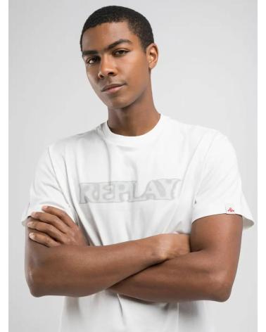 REPLAY LOGO T-SHIRT M3059 WHITE BLANCO