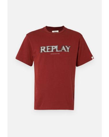 REPLAY LOGO T-SHIRT M3059 RED ROJO