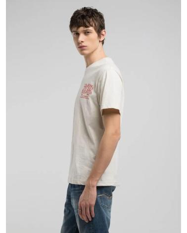 REPLAY M3023 SLUB JERSEY T-SHIRT WHITE BLANCO