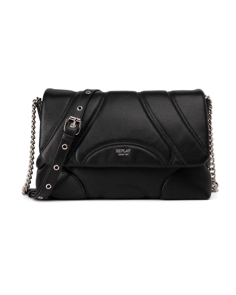 REPLAY MALA ACOLCHOADA FW3725 PRETO NEGRO