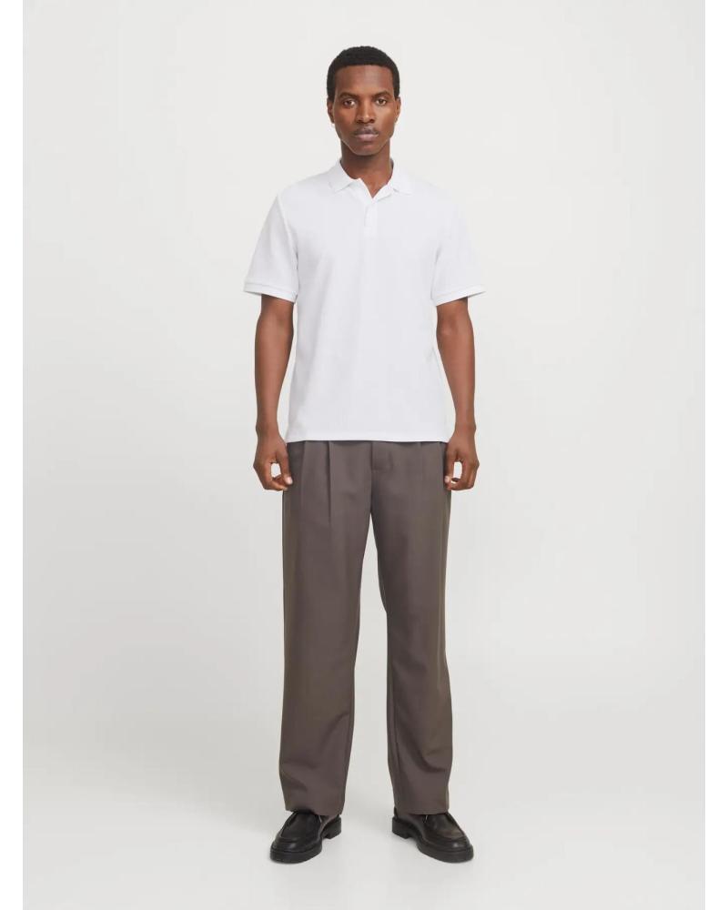 JACK & JONES POLO SHIRT 12268130 WHITE BLANCO