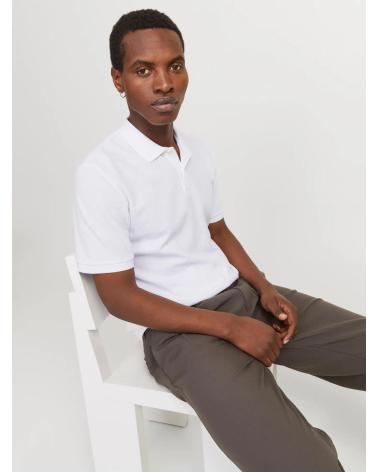 JACK & JONES POLO SHIRT 12268130 WHITE BLANCO