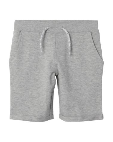 NAME IT KINDER BAUMWOLL-SHORTS FÜR JUNGEN - GRAU 13201050 GRIS