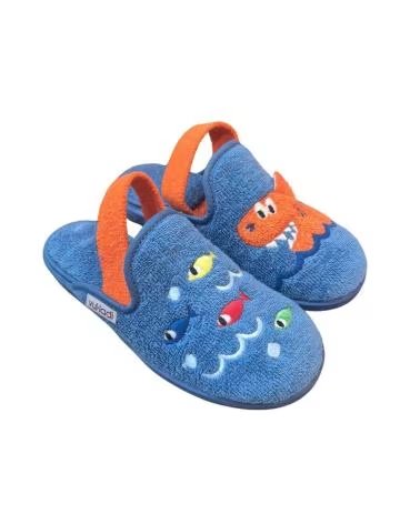VUL-LADI ZAPATILLAS DE CASA VUL LADI EN COLOR PARA NINO CELESTE