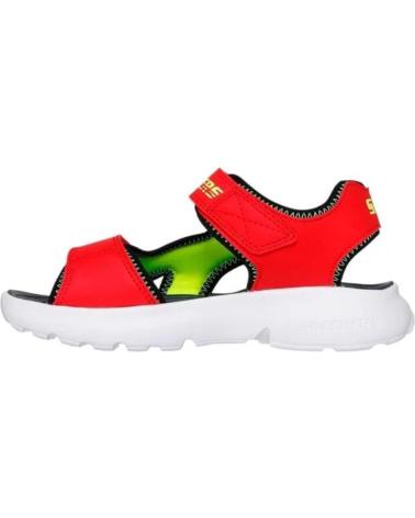 SKECHERS SANDALIAS RAZOR SPLAS AQUA 406513L-RDBK RED