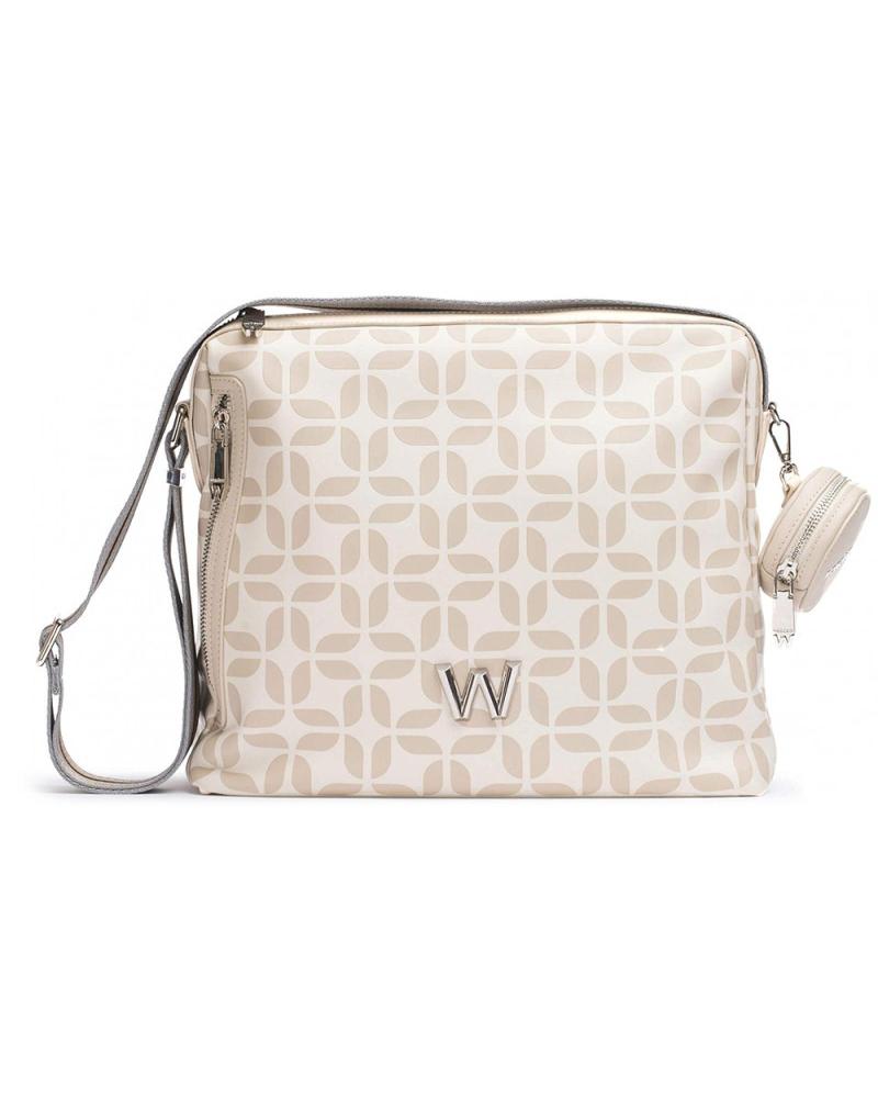 MALA SHOPPER WONDERS POPI WB-490006 BRANCA COM MONOGRAMA E CHARM BLANCO