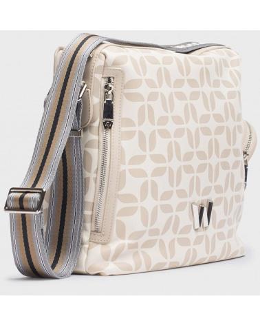 MALA SHOPPER WONDERS POPI WB-490006 BRANCA COM MONOGRAMA E CHARM BLANCO