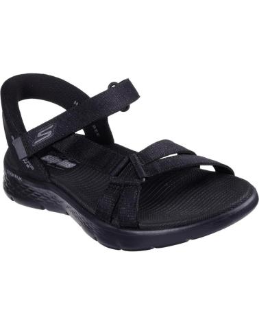 SKECHERS SLIP-INS GO WALK FLEX SANDAL - ILLUMIN NEGRA NEGRO