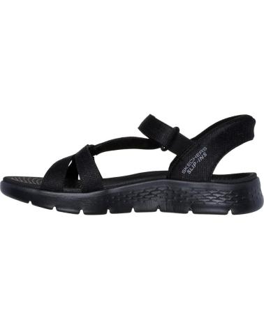 SKECHERS SLIP-INS GO WALK FLEX SANDAL - ILLUMIN NEGRA NEGRO