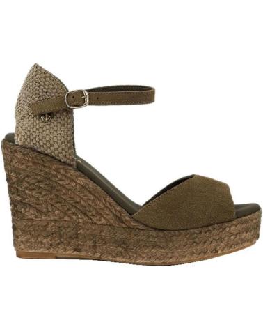LA VALETA CHARLENE PEEP TOE OLIVA GREEN