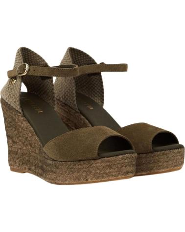 LA VALETA CHARLENE PEEP TOE OLIVA GREEN