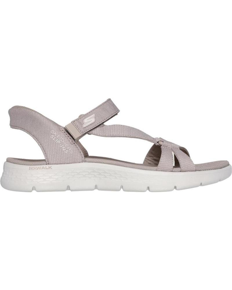 SKECHERS SLIP-INS GO WALK FLEX SANDAL - ILLUMIN TAUPE