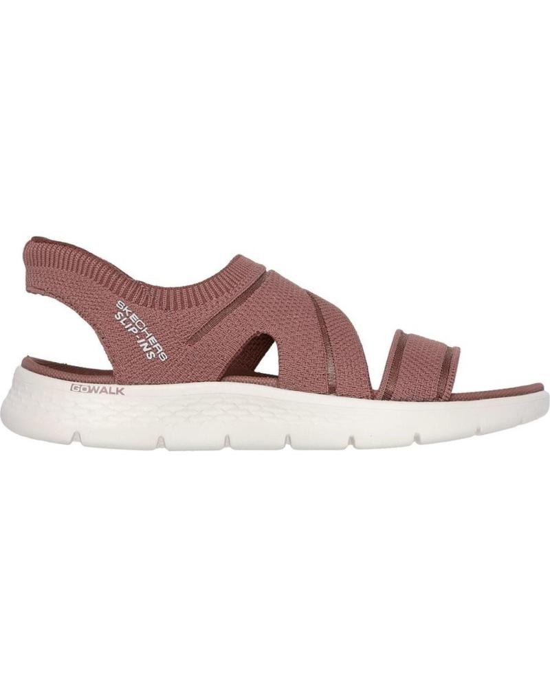 SKECHERS SLIP-INS GO WALK FLEX SANDAL ENTICING MARRON