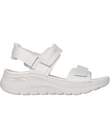 SKECHERS SANDALIAS PLANAS MUJER 119465 BEIG BEIGE