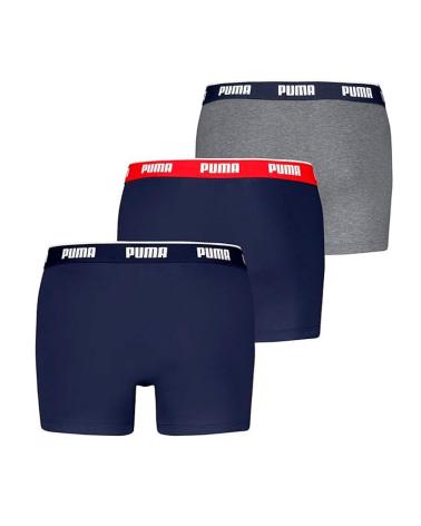LOT DE 3 BOXERS AJUSTÉS PUMA BASIC BLEU MARINE ET GRIS, RÉF. 701234187-005 5