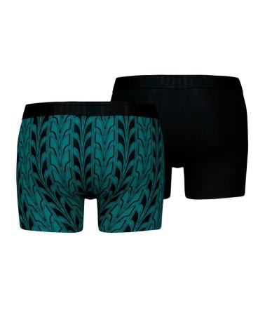 PUMA BOXER BASIQUE 2 PIÈCES - VERT/NOIR - RÉF. 701228130-002 VERDE