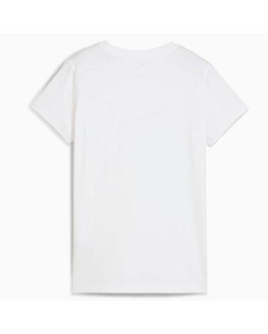 T-SHIRT PUMA GRAPHICS FLORAL CAT LOGO BRANCA NEGRO