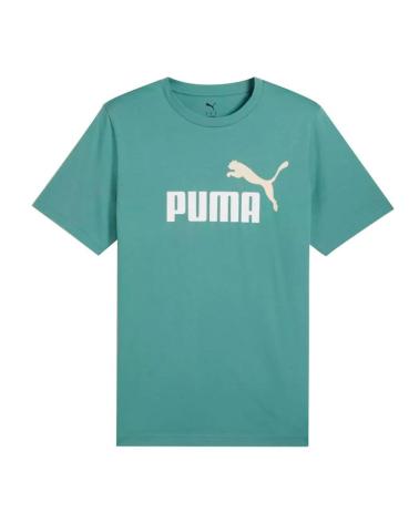 T-SHIRT PUMA ESS 2 COL LOGO VERDE VERDE