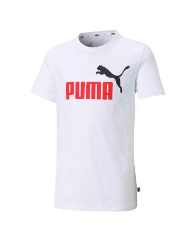 T-SHIRT PUMA ESS LOGÓTIPO BICOLOR BRANCA BLANCO