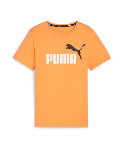 T-SHIRT MANGA CURTA PUMA ESS LOGO PARA CRIANÇA - LARANJA 586985-53 NARANJA