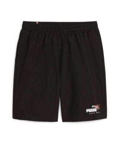 PANTALONCINI PUMA ESS LOVE WINS WOVEN NERI NEGRO