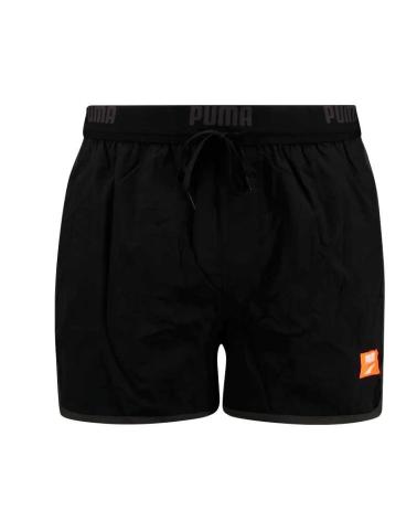-PUMA-PUMA BADEHOSE 701221759-003 SCHWARZ MIT ORANGEFARBENEM LOGO-NEGRO