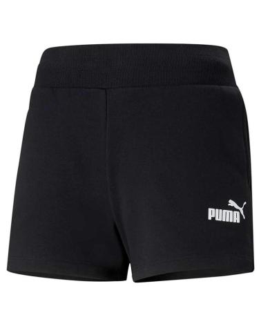 PUMA ESS 4 SWEAT SHORTS TR NERI DONNA NEGRO