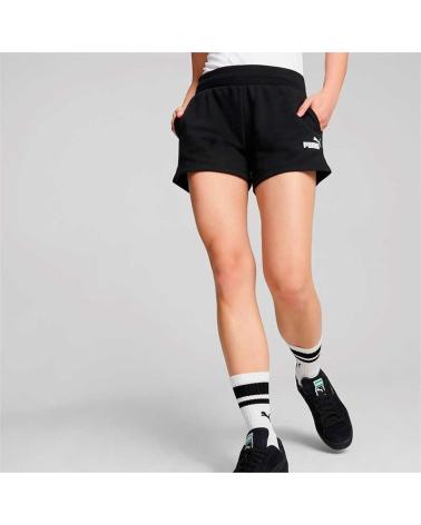PUMA ESS 4 SWEAT SHORTS TR NEGROS MUJER NEGRO