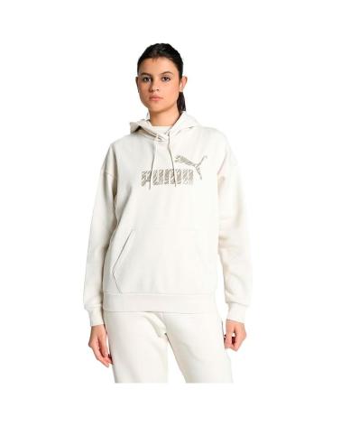PUMA ESSANIMAL HOODIE ALPINE SNOW BEIGE BEIGE