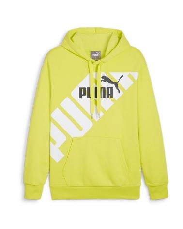 PUMA POWER GRAPHIC HOODIE 678963-38 AMARILLO AMARILLO