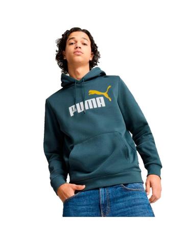 PUMA HOODIE ESS-2 COL BIG LOGO 586764-18 GRÜN VERDE