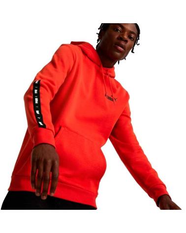 SUDADERA CON CAPUCHA PUMA ESS TAPE 849040-33 ROJA HOMBRE ROJO