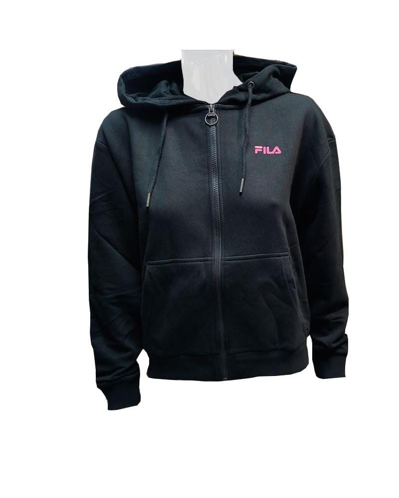 CHAQUETA CON CREMALLERA FILA SUZANO FAW0961 NEGRA 80010 NEGRO