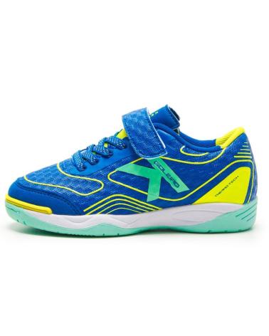 SAPATILHAS FUTSAL KELME GOLEIRO KIDS ELASTIC 55167 ROYAL-CELESTE AZUL