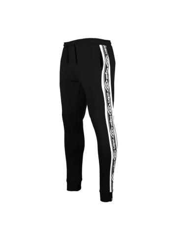 UMBRO TAPED FLEECE JOGGER HOSE SCHWARZ NEGRO