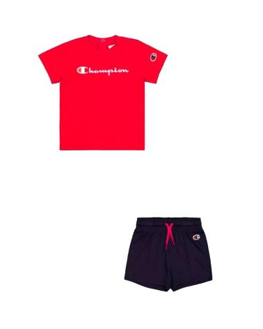 COMPLETO CHAMPION 307055-RS069 ROSSO PER BAMBINO ROJO