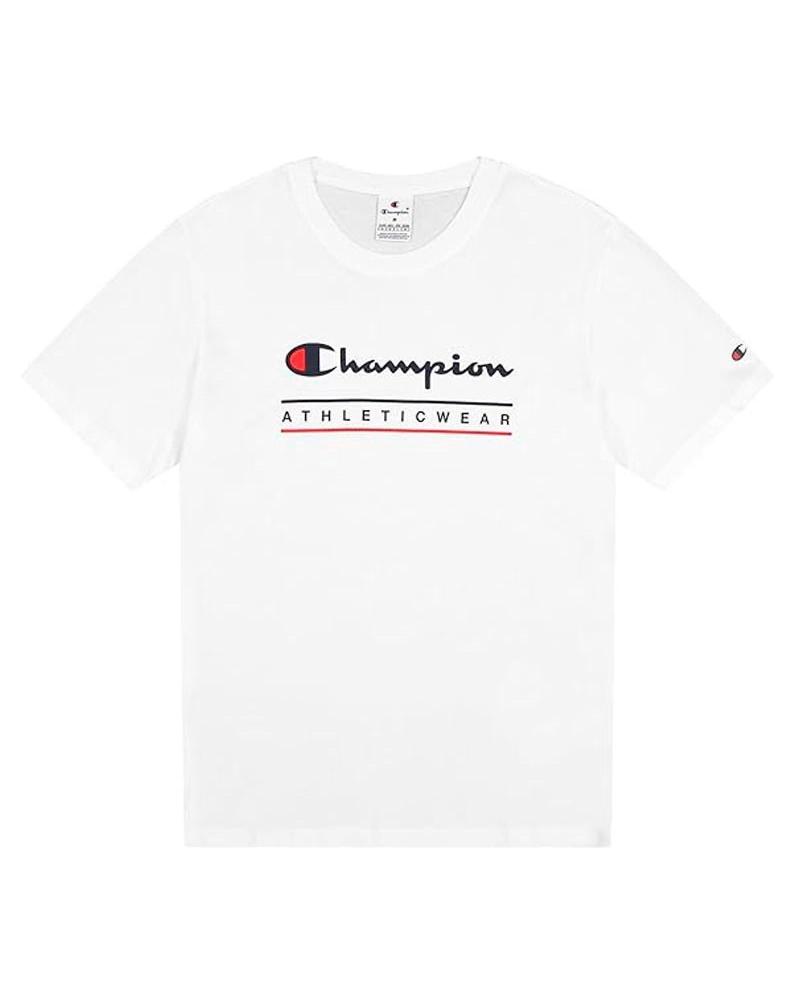 CHAMPION WW001 T-SHIRT WHITE WITH LOGO WW001